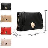 Trinity Lock Cross Body Bag - Black image