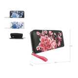 Kalei Flower Print Purse - Navy Blue image