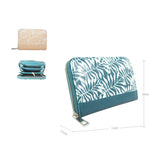 Karen Leaf Pattern Purse - D.Green image