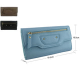 Zandra zip front purse - Blue image