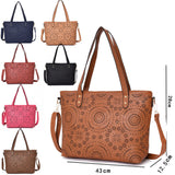 Eloise laser cut shopper bag - FUCHSIA image