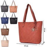 Agnese criss cross pattern tote - BLACK image
