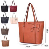 Arizona shopper with bow detail - ORANGE image