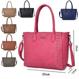 Rebekka studded shopper bag - FUCHSIA image