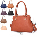 Rhetta studded strap detail tote bag - KHAKI image