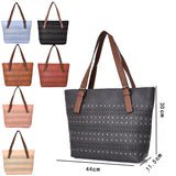 Jodee laser cut shopper bag - YELLOW image