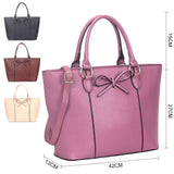 Aloisia bow tote bag - Beige image