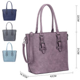 Beth Buckle Tote Bag - Dark Grey image