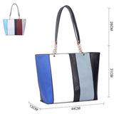Suzi Stripe Shopper Bag - Black image