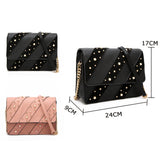 Shyanne Pearl Detail Cross Body Bag - Black image