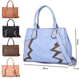 Elodie Pattern And Stud Tote Bag - Tan image