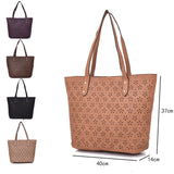 Jolie Laser Shopper Bag - Beige image