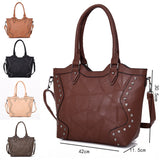 Marrie Studded Tote Bag - Beige image