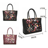 Samira Floral Tote Bag - Black image