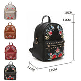 Aine Embroidered Backpack - Tan image