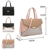 Desi Colour Block Tote Bag - D.Beige image