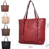 Althea strap front shopper bag Red brown image
