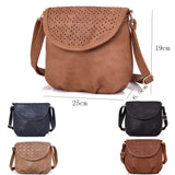 Aubree laser cut cross body bag blue image