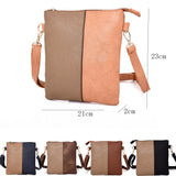 Hailey twin colour cross body bag Black image