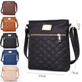 Maggie Quilted Cross Body Bag Navy Blue image