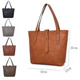 Victory pin stud detail shopper bag grey image