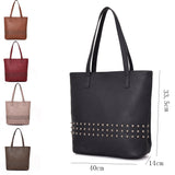 Benni Stud Shopper Bag Khaki image