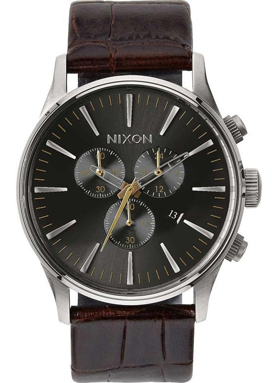 Nixon Watche Sentry Chrono-Brown Gator
