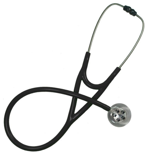 UltraScope Single Stethoscope Paw Prints Silver