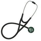 UltraScope Single Stethoscope Paw Prints Green