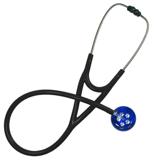 UltraScope Single Stethoscope Paw Prints Royal Blue