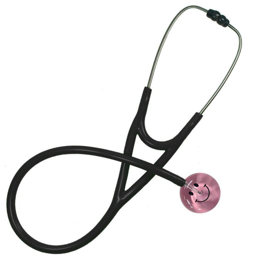UltraScope Single Stethoscope Smiley Face Light Pink
