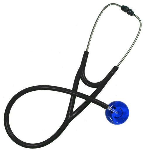 UltraScope Single Stethoscope Smiley Face Royal Blue