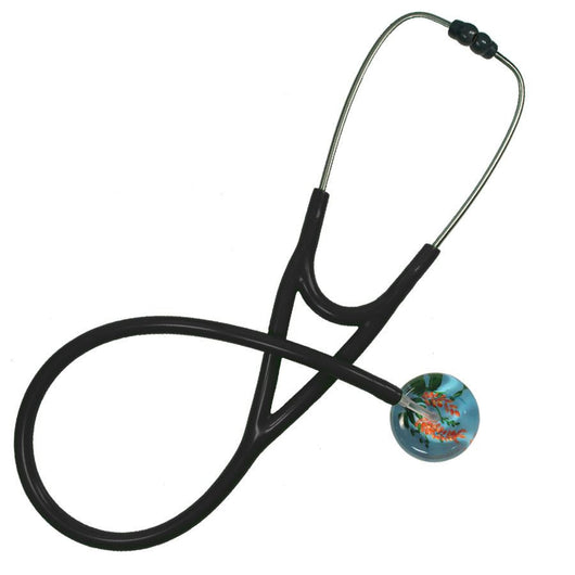 UltraScope Single Stethoscope Flower Vines Light Blue