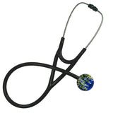 UltraScope Single Stethoscope Flower Vines Royal Blue
