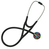 UltraScope Single Stethoscope Flower Power Black