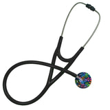 UltraScope Single Stethoscope Flower Power Navy Blue