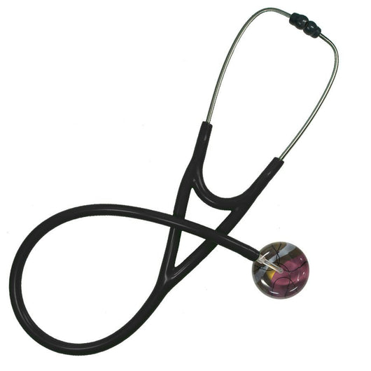 UltraScope Single Stethoscope 50's Chic Burgundy with black tubing by Ultrascope