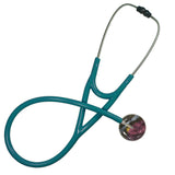 UltraScope Single Stethoscope 50's Chic Burgundy with teal tubing by Ultrascope