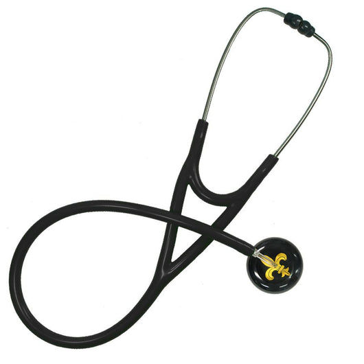 UltraScope Single Stethoscope Fleur de Lis Black