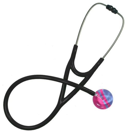 UltraScope Single Stethoscope Diagonal Light Blue and Hot Pink
