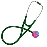 UltraScope Single Stethoscope Diagonal Light Blue and Hot Pink