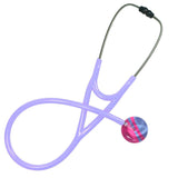 UltraScope Single Stethoscope Diagonal Light Blue and Hot Pink