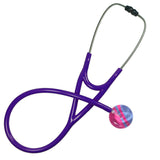 UltraScope Single Stethoscope Diagonal Light Blue and Hot Pink
