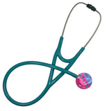 UltraScope Single Stethoscope Diagonal Light Blue and Hot Pink