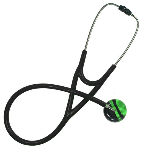 UltraScope Single Stethoscope Diagonal Light Green and Black