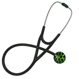 UltraScope Single Stethoscope Leopard Print Light Green