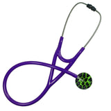 UltraScope Single Stethoscope Leopard Print Light Green
