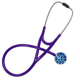 UltraScope Single Stethoscope Leopard Print Royal Blue