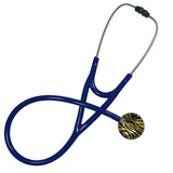 UltraScope Single Stethoscope Zebra Print Gold