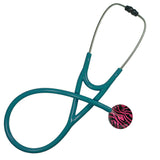 UltraScope Single Stethoscope Zebra Print Hot Pink